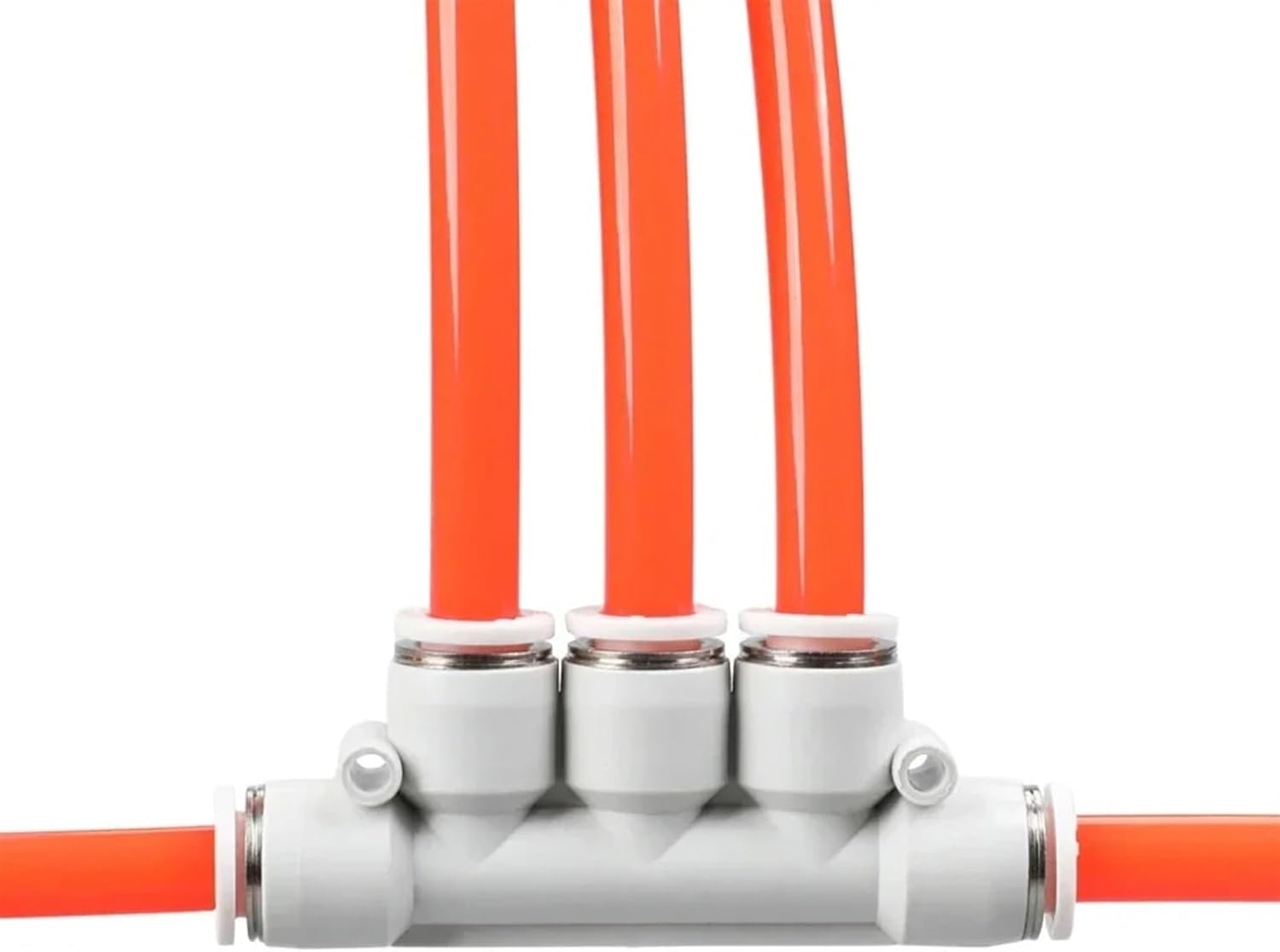 10pcs Pneumatic Air Connector Compressor Pump Hose Tube Fitting Fittings Set Pipe Quick Connectors Adapter Kit 8mm 6mm 4mm 12mm (Color : PK (Triple Branch), Size : 8-8 (OD 8MM))