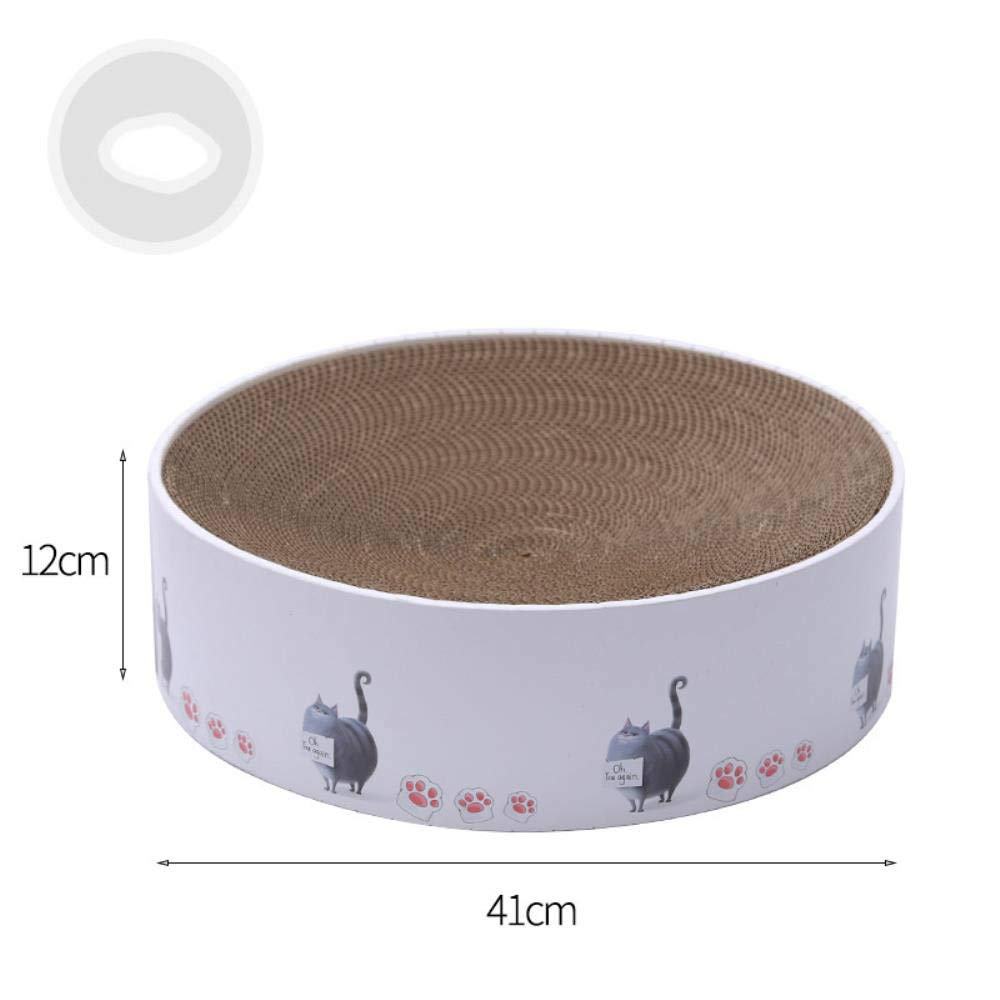 Large Circular Plate Cat Cat Scratch Claws Grinding Bowl High Density Corrugated Supplies Pet Cat Toys,Large Cat Bowl (Cat)