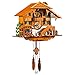 Kintrot Cuckoo Clock Black Forest Quartz Wall Clock Pendulum Movable Bird, Dancers, Watermill, Wood Chopper
