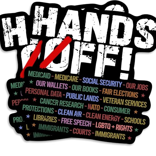 Hands Off Magnet - Social Justice - Political Statement - Protest - Activist - Advocacy - Durable Material for Car Truck Toolbox Any Metal Surface - EPLM0039