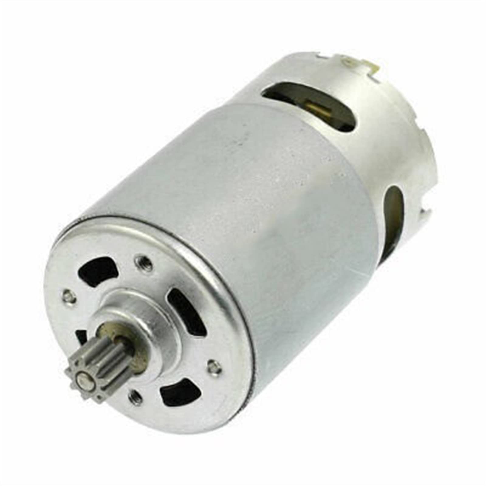Gleichstrommotor, Ersatz 550 DC Getriebemotor 9 Zähne 7,2 V bis 21 V Silber for wiederaufladbare elektrische Bohrmaschine(21v 9 Teeth)