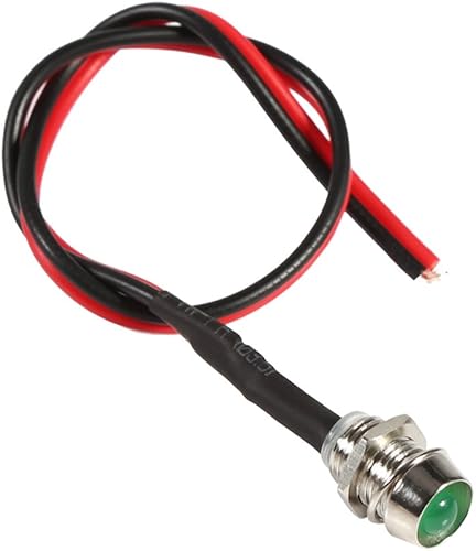 Miniatura 6 de Keenso 4 unids 12 V 0.315 in LED luz de advertencia indicador lámpara de coche Van barco luz indicadora luz direccional para coche, furgoneta,