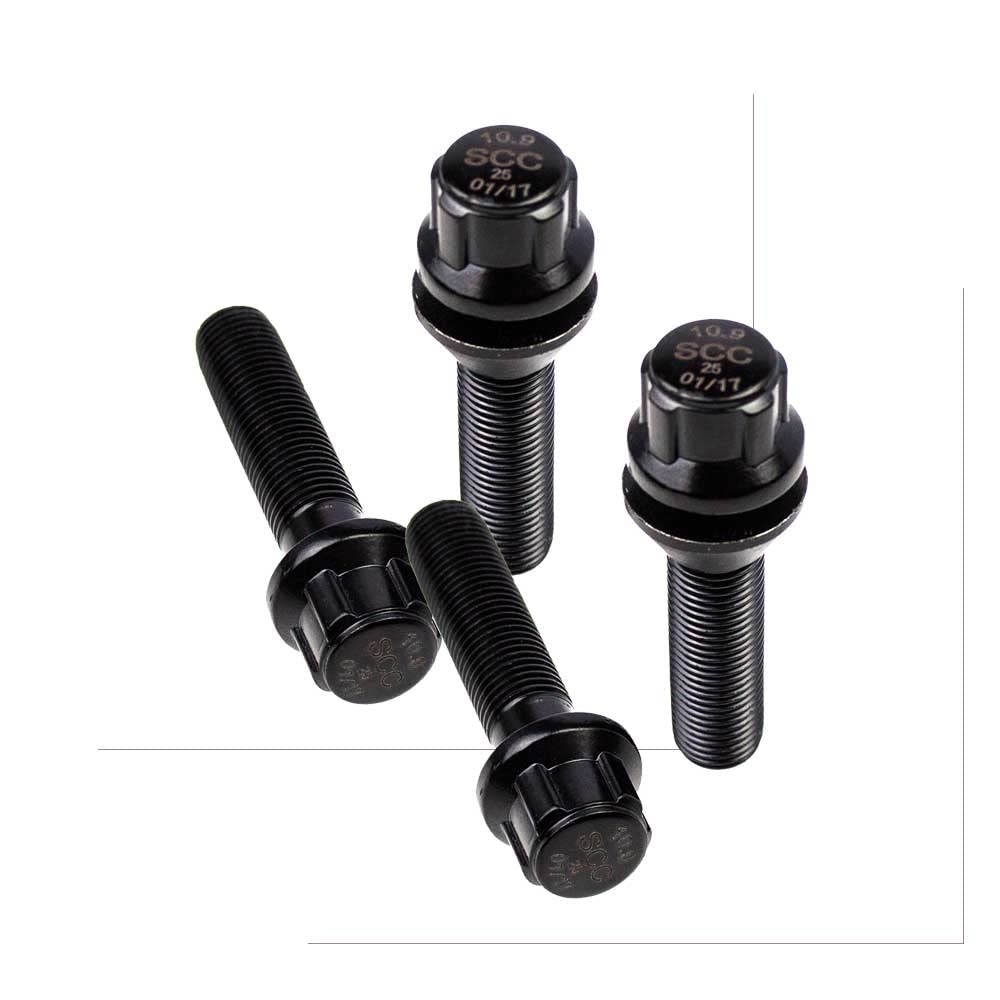 Antivol de jante type B Noir – M14 x 1,5 – Cône 60 ° – L 40 mm – SW 17, Antivol Voiture Roue