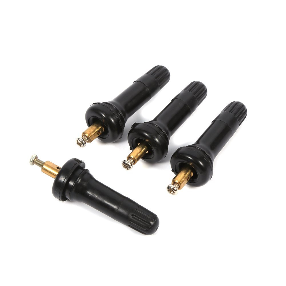 for Ford f250 Valve stem KIMISS 4Pcs Car TPMS, Tire Pressure Sensor Monitoring System Anti-Explosion Snap in Tire Valve Stems