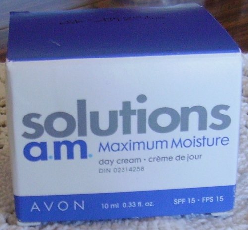 Avon Solutions PM Maximum Moisture Face Cream Blue and White Box