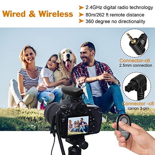 Aodelan Remote Shutter Release For Canon T7, T7I,Eos Rp, T6, 5D Mark Iv, T3I, Sl1, T3, 1300D,6D, T5,T2I, Replace Canon Rs-60E3 And Rs-80N3 Remote Control #TOP1