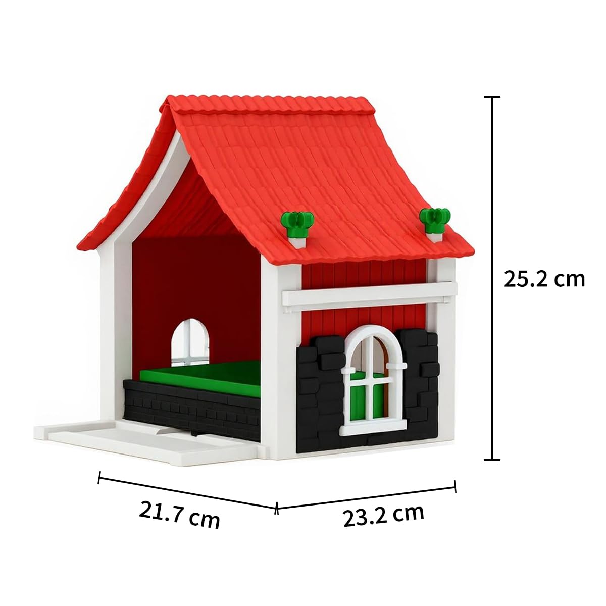 Vogelhäuschen für den Garten – Deko-Set im Chalet-Stil für den Garten, Outdoor-Zubehör, Vogelfutterstation im Hütten-Stil, Geschenk für Vogelliebhaber, Vogelhäuschen