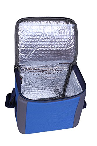 Image of BagsRUs Polyester 6.7 L Royal Blue Portable Cooler Bag with Ice Pack