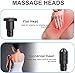 Massage Gun Heads for Hypervolt Go, Replaceable Massager Gun Attachment 8 Different Muscle Massager Heads Deep Tissue Percussion Plug and Play Salon Tools Home Pain Relief New Upgrade Massage Head
