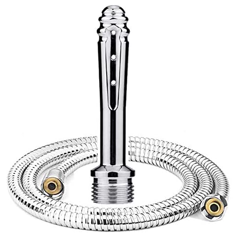 Shower Douche Cleansing System in Aluminum Men's and Women's Cleaning Shower Metal Shower Head-Pregnant Women Handheld Bidet 59 inch Shower Hose (Small) Cover