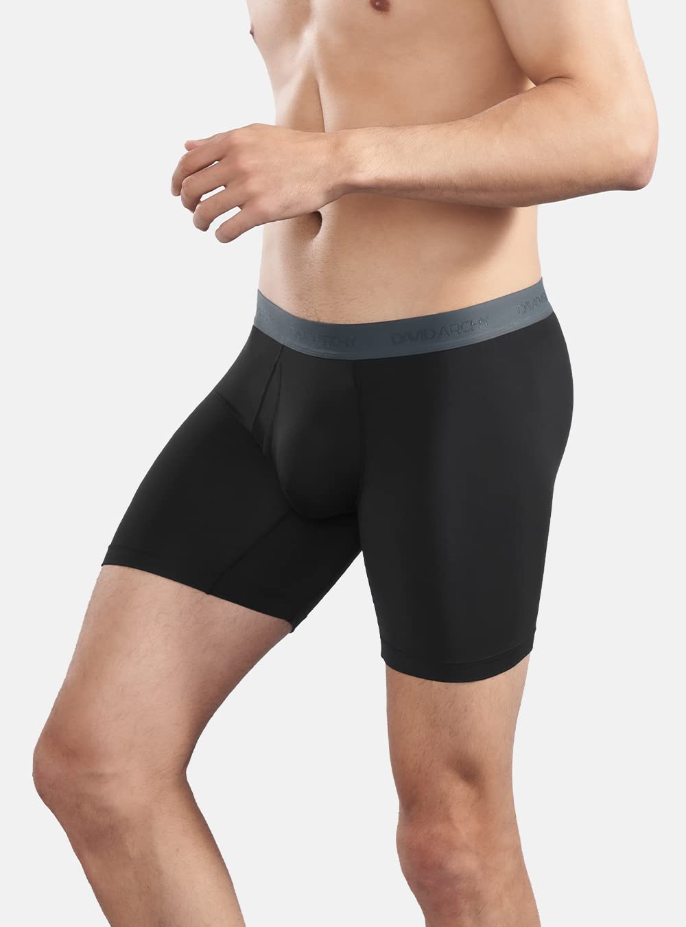 DAVID ARCHY Herren Boxershorts Mehrfachpack, Stretcken Klassischer Retroshorts, Unterhosen Männer, Bambus Unterwäsche Seidig Glatt Feuchtigkeitsableitend 3D-Beutel Boxer Shorts for Men