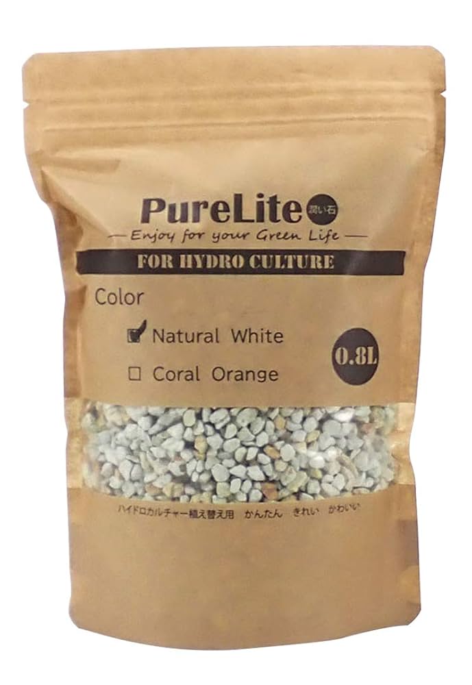 Amazon | 三浦商事 園芸用土 ピュアライト潤い石 0.8L ホワイト