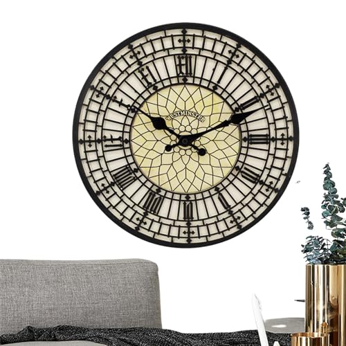 Horloge murale d'extérieur résistante aux intempéries avec grand cadran à aiguilles - 2