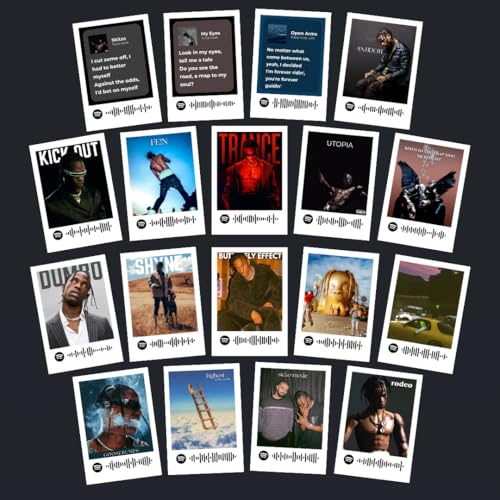 Image of Funk You Store Posters Cards Kit (Set of 15) | Anime Berserk Mini Posters Collage Kit Mini Poster Size (8 x 6 cm) Poster for Phone Accessories, Bedroom, Office, Living room, Dorm room (Travis Scott)