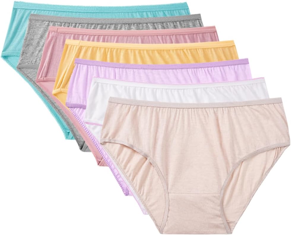 Women’s 100% Cotton Disposable Underwear Mid Waist Panties for Travel Hospital Stays Underpants(10pcs)