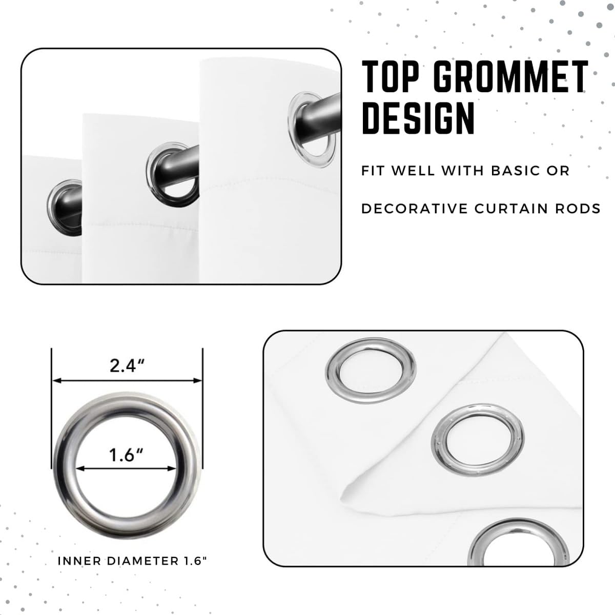 Modern Abstrakt Geometrie Vorhänge Klassischer roter Tannenzapfen-Winter Schlafzimmer Fenstervorhang-H180 x B100 cm (2er Pack)