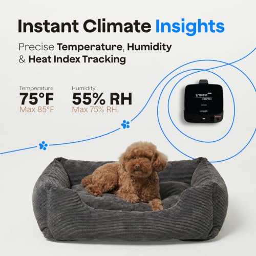 Image of Waggle RV Pet Temperature Monitor - 4G Cellular, No WiFi Required - Real-Time App, SMS & Email Power Outage Alerts - Unlimited Notifications - Home, Car, RV & Vacation Safety - Subscription Required
