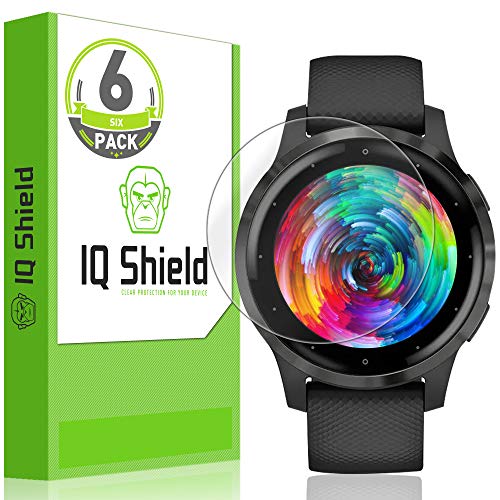 IQ Shield Screen Protector Compatible with Garmin Vivoactive 4s (40mm)(6-Pack) LiquidSkin Anti-Bubble Clear