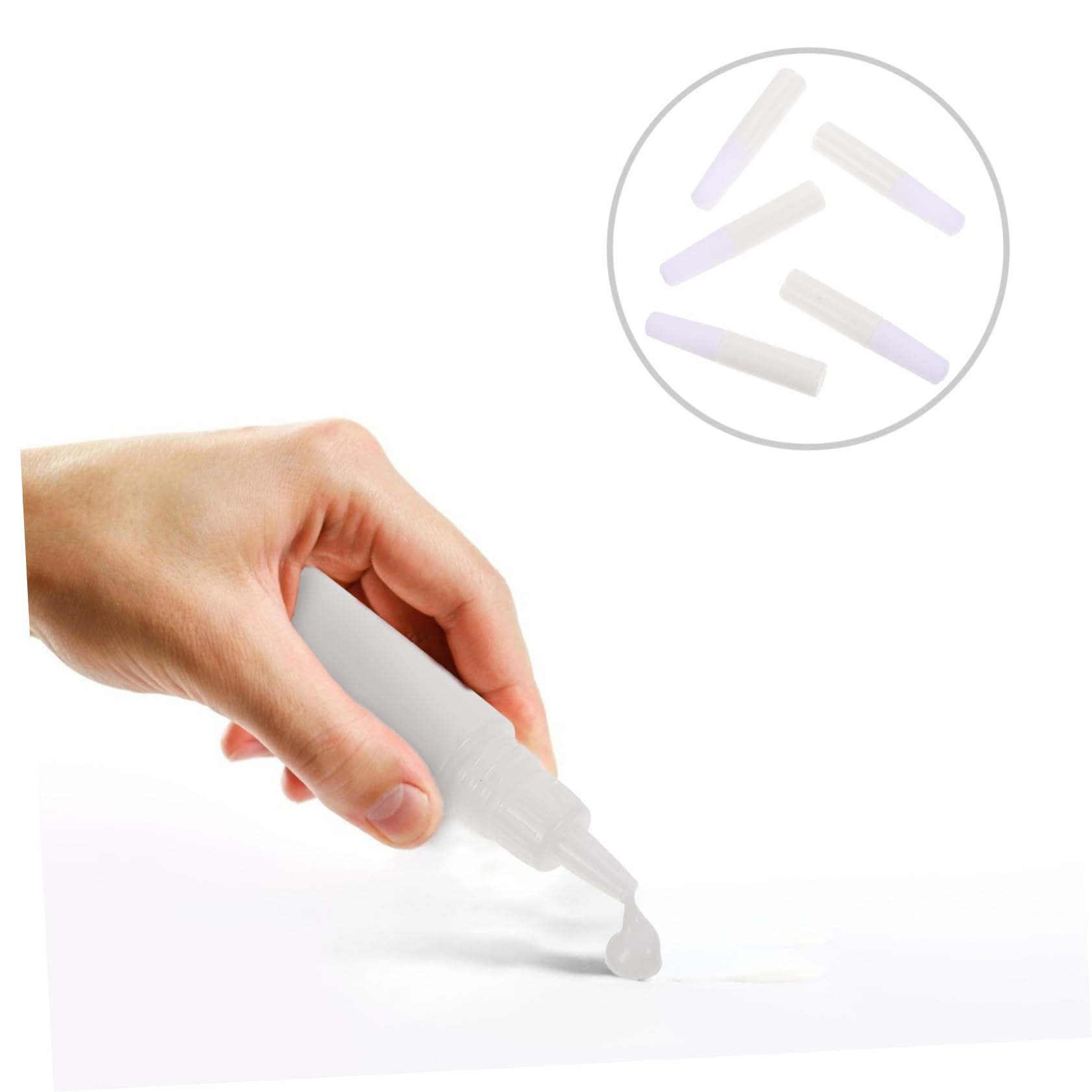 Pegamento Líquido Blanco de 6ml por Botella, 50 Piezas para DIY