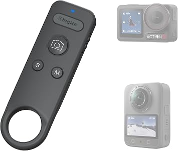 NinoLite DJI Camera Bluetooth Remote Control Compatible with Osmo Action 4/5 Pro/6/Osmo 360 and More, Take Photos and Videos, Time Lapse Recording, Sleep and Switch Modes