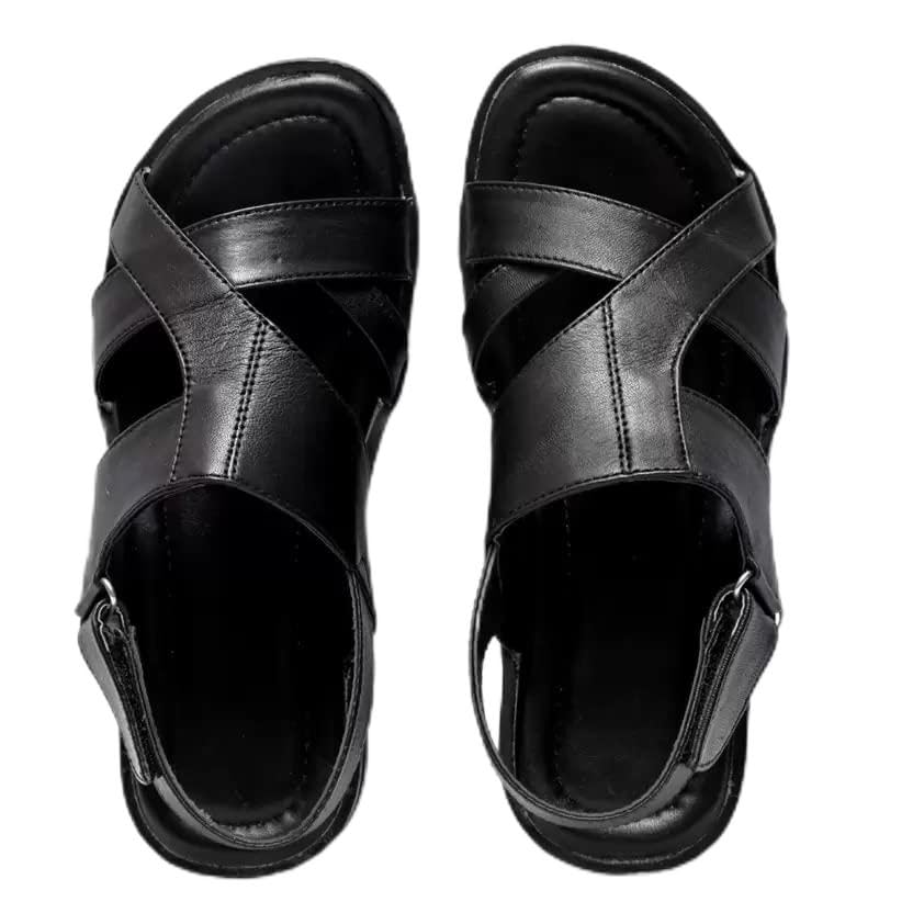 CALIBREL Mens Black Fashion Sandal - 7 UK (B07VVXX31Q) Amazon Price History, Amazon Price Tracker