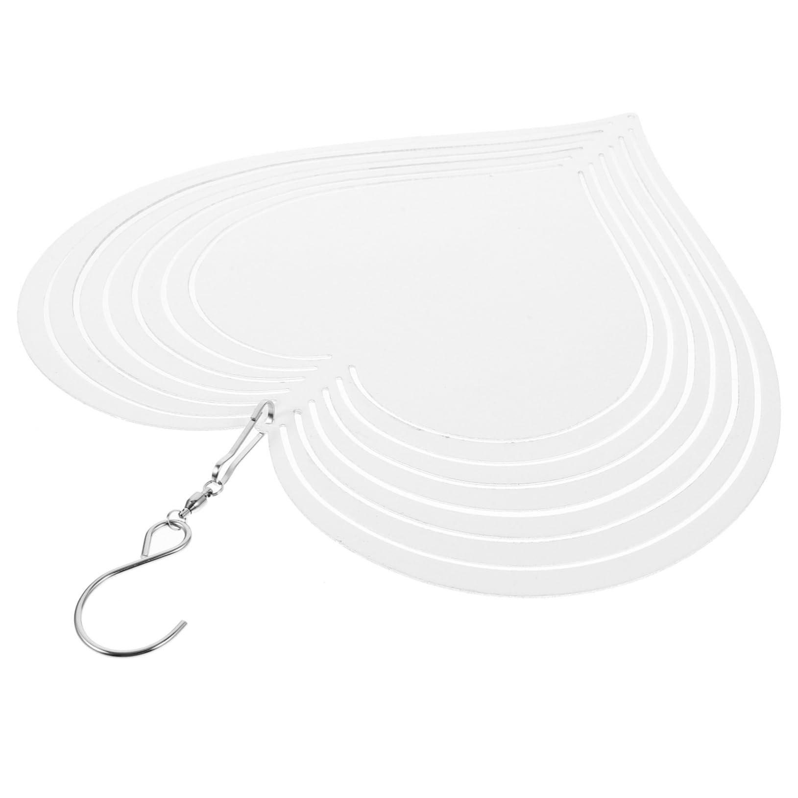 Didiseaon Sublimation Blank Heart Wind Spinner Hanging Decor Rotatable Garden Spinner for Outdoor Porch and Patio Decoration for DIY Projects and Various Occasions