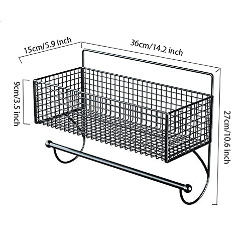 Panier de rangement mural pour optimiser les petites salles de bain