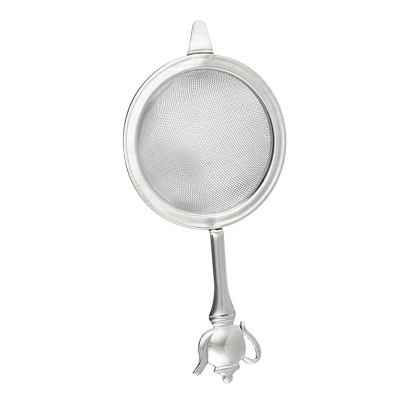 UKCOCO Separador de Colador de Té Mango de Acero Inoxidable Colador de Malla Fina para Cocina Accesorio de Filtrado de Té para Infusiones Caseras