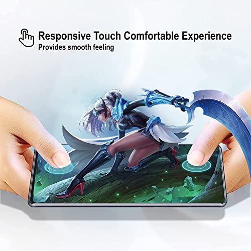 Image of STP FEEL� Tempered Glass Screen Protector Compatible for Samsung Galaxy A71 (6.7 Inch) HD Clear, Bubble-Free, Anti-Scratch Full Protection Durable Tempered Glass (Black, Pack of 1)