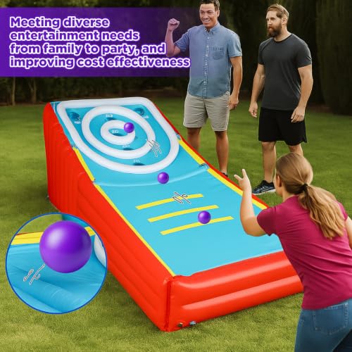 Image of Jenaai 6 Pack Arcade Ball Roll and Score Replacement Balls 2.48 Inch for Family Recreation Rooms, Ladder Toss, Outdoor Yard Replacement Balls for Arcade Ball Toss, Home Recreation Game
