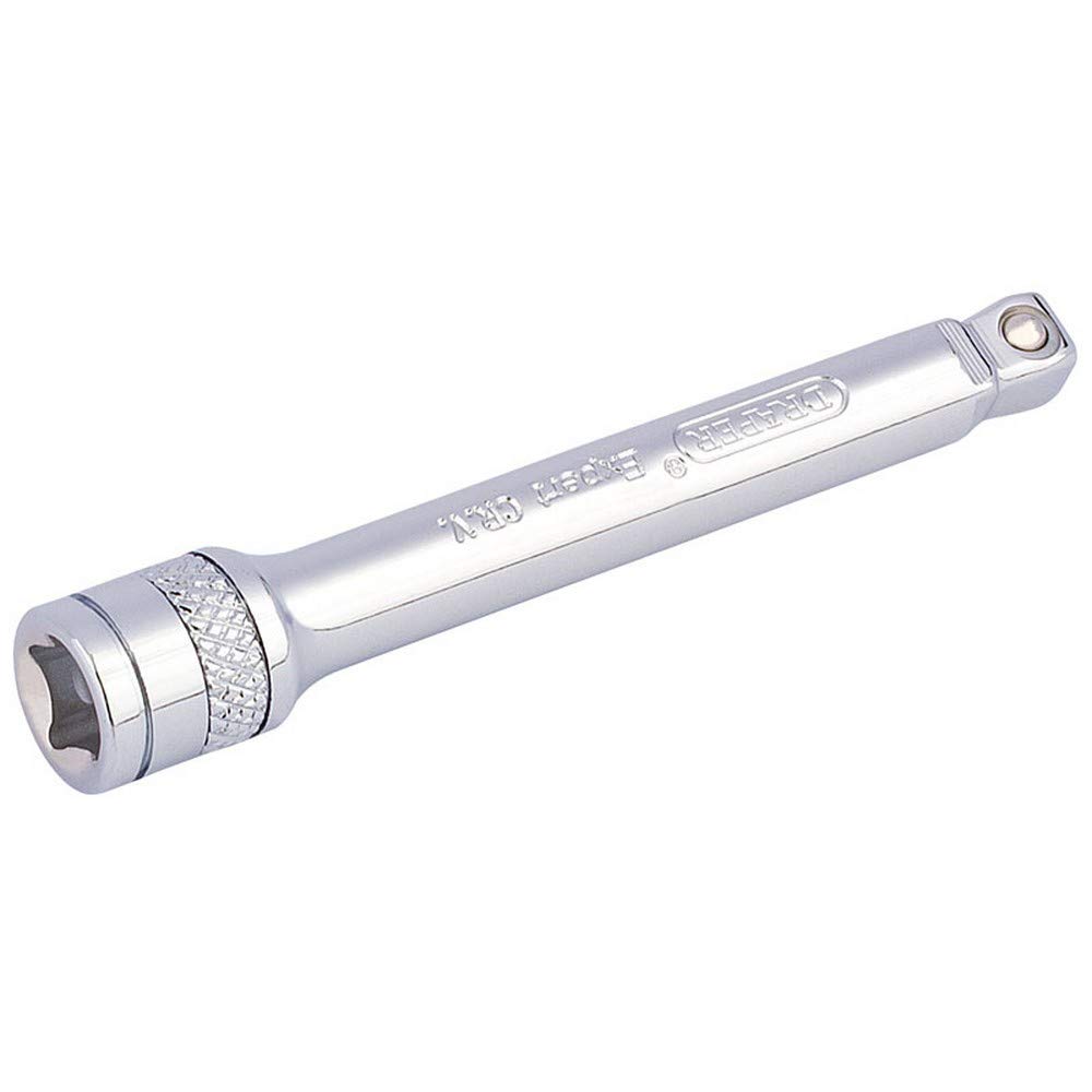 Draper 1/4" Drive Polished Chrome Wobble Socket Extension Bar 1/4" 75mm