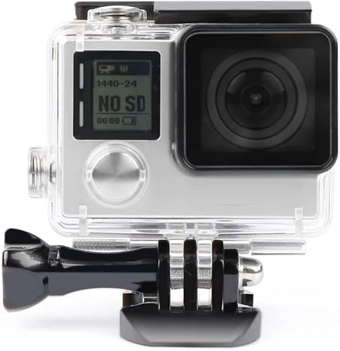 Carcasa impermeable para GoPro Hero 4 3 Plus, carcasa protectora de buceo subacuático con soporte para Go Pro Hero4 3+ Kit de accesorios para cámara