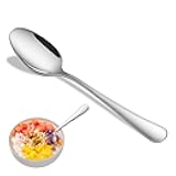 Dinner Spoon Set,8-Piece 7.3 Inch Soup Spoons,Premium Food Grade Stainless Steel Table Spoon,Durable Metal Tablespoon,Dishwasher Safe Silverware Spoons