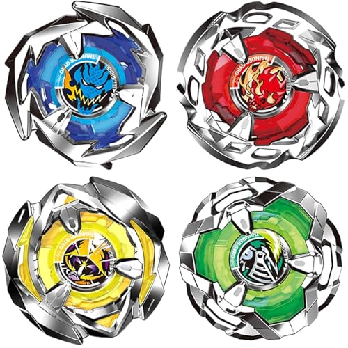 Image of Bestie Toys 4D Metal Fusion Clash of Tornado Speed Top Stadium Battle with 4 Beys&2 Launchers(Multicolor Color Stadium As per Stock) (Stadium with X Series 4top and Launcher)