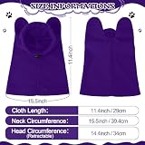 Warme Hundehut Plüsch Hunde Mütze Beruhigende Ohrenschützer Hundemütze für Haustier Winter Warmer Halten Hundehüte Kätzchenhut mit Leise Ohrenschützern Kapuzenpullover M (Lila)