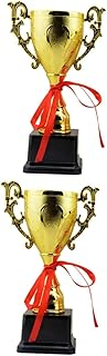 INOOMP 2 pcs Sports Award Trophy Classic Trophy Soccer Things Basketball Stuff Football Stuff Football Trophy Party Trophy Golden Trophy Award Ceremony Trophy Supplies Big Trophy Child