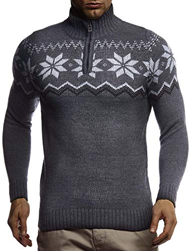 Leif Nelson Men's Stylish Sweater Longsleeve Pullover Sweatshirt Hoodie for Men Slim Fit LN-207582