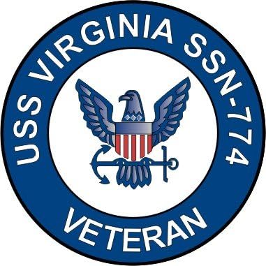 US Navy USS Virginia SSN-774 Ship Veteran Decal Sticker 5.5"