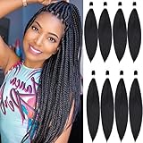 Pre Stretched Braiding Hair 20 Inch - 8 Packs Soft Professional Prestretched Braiding Hair For 3X...