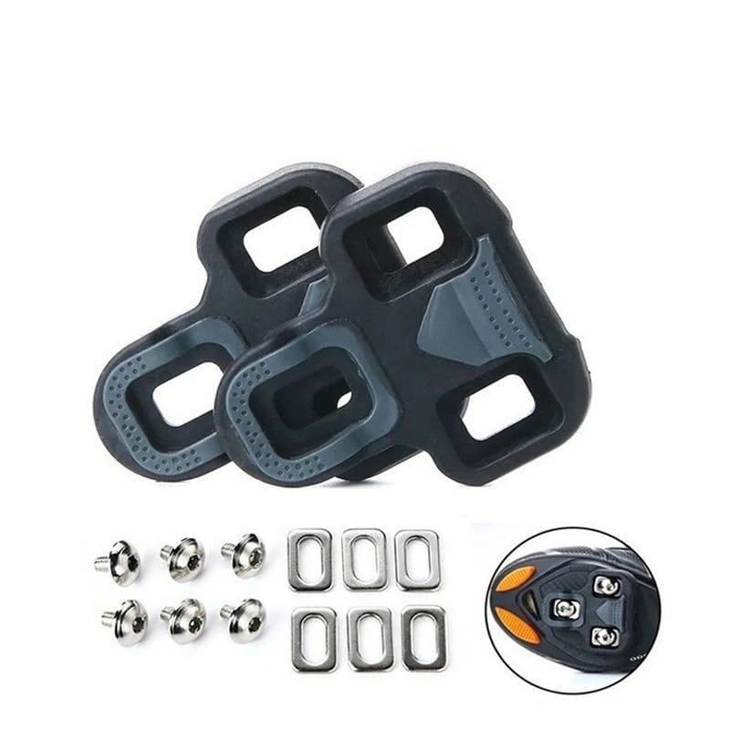 Calas SPD para Zapatillas MTB, Rojo Amarillo Azul, Set Antideslizante Resistente para Indoor Cycling y Recambio de Pedales
