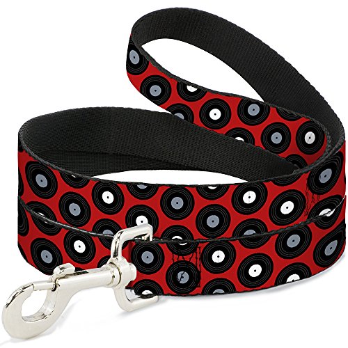 Laisse chien Buckle Down vinyle rouge noir nylon résistant accessoire canin - 2