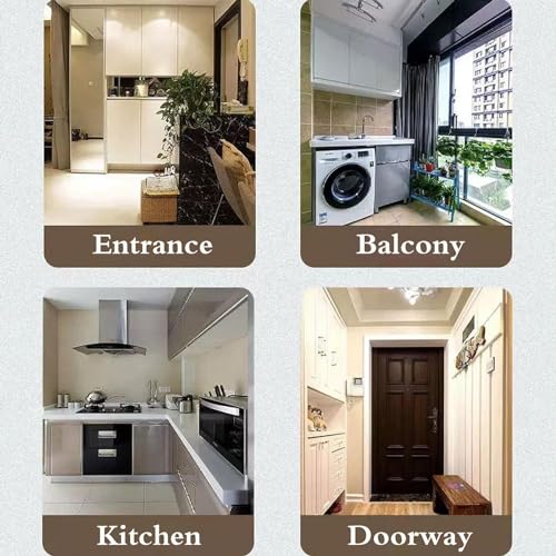 Image of Zorzel Anti Fatigue Kitchen Rug Set, 2 Pcs Non Slip Kitchen Mats for Floor Cushioned Kitchen Rug & Mat, Waterproof Comfort Standing Mat, Runner for Kitchen, Home Office, Sink, Laundry (White Flower)