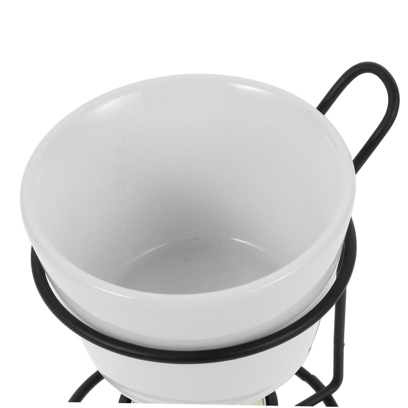 BRIGHTFUFU Quick-heat Ceramic Butter Cheese Warmer Set for Fondue Ice Seafood Easy Maintenance Compact and Portable