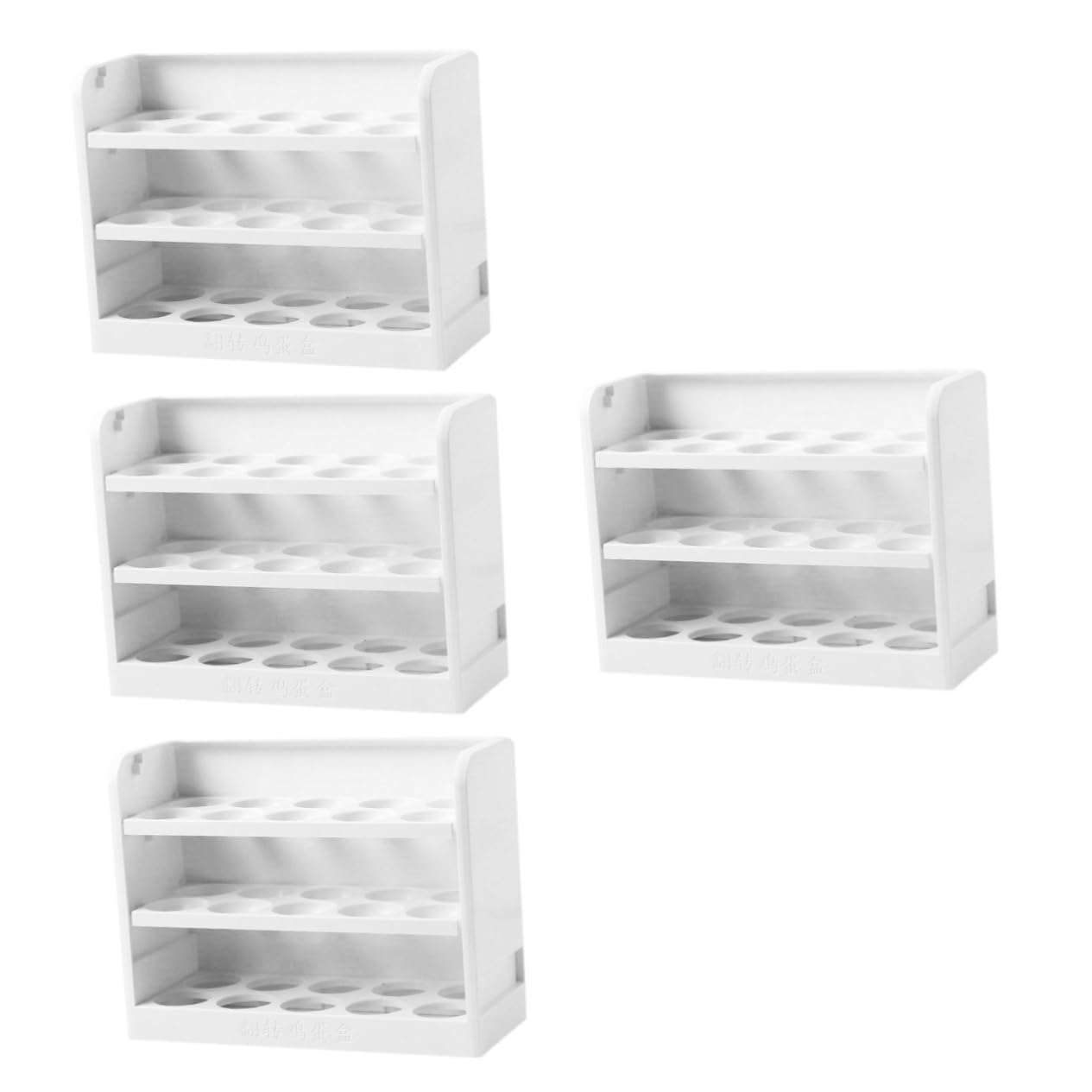 Bandeja for huevos Almacenamiento de huevos Soporte for conservación de huevos Caja de almacenamiento for refrigerador de 3 piezas Organizador de plástico multicapa Soporte for huevos de 3 niveles Hue