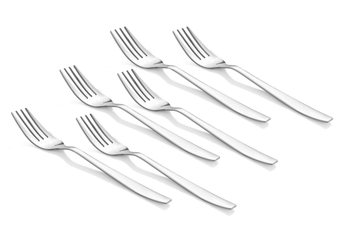 Montavo by FnS Rio Stainless Steel Dinner Fork (Set of 6) for Dining Table, Home and Kitchen