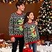Size 11 12 Big Girls Boys Ugly Christmas Sweater for Teens 3D Snowflake Lights Up Dinosaur Patterns Rave Pullover 11 12 Years Young Students Christmas Party Outfits Funny Sweatshirts