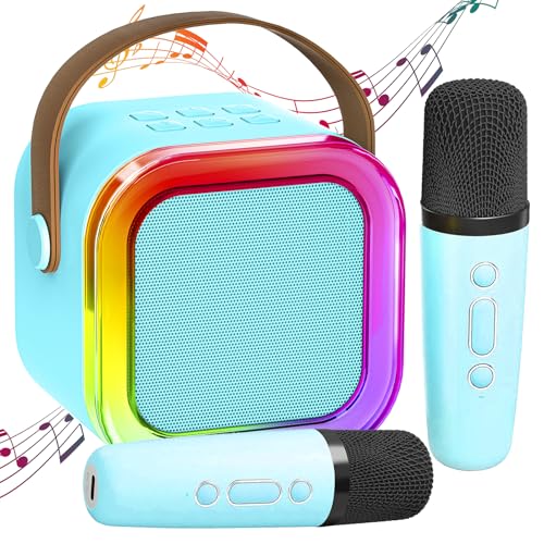 Karaoke Maschine Kinder mit 2 Karaoke Mikrofon Kinder: [Neueste] Kinder Karaoke mit 2 Mikrofonen - Karaoke Anlage - Mini Karaoke - Geschenke für Mädchen - Musikinstrumentzubehör Spielzeug