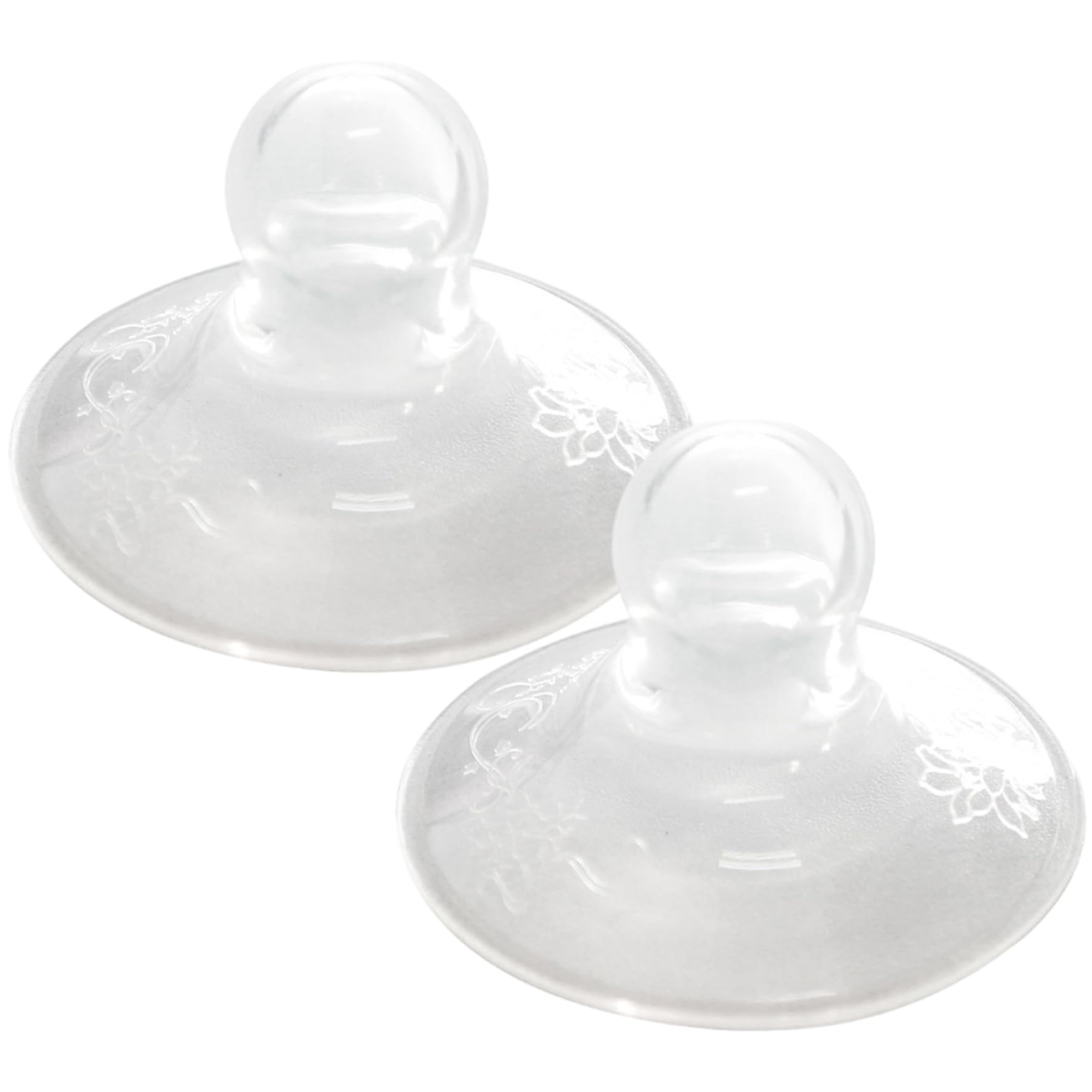 2 pièces ventouses de mamelon, correcteur de mamelon transparent en silicone souple, facile à nettoyer pour la pression forme timide plate inversée utilisation jour et nuit ventouses pour