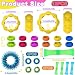 20 Stück Fidget Toys Set - 12 Fidget Ring 4 Akupressur Ring 4 Gewebter Netzschlauch, Skills Set, Sensorik Spielzeug, Anti Stress Spielzeug, für Anxiety ADHD Stresslinderung
