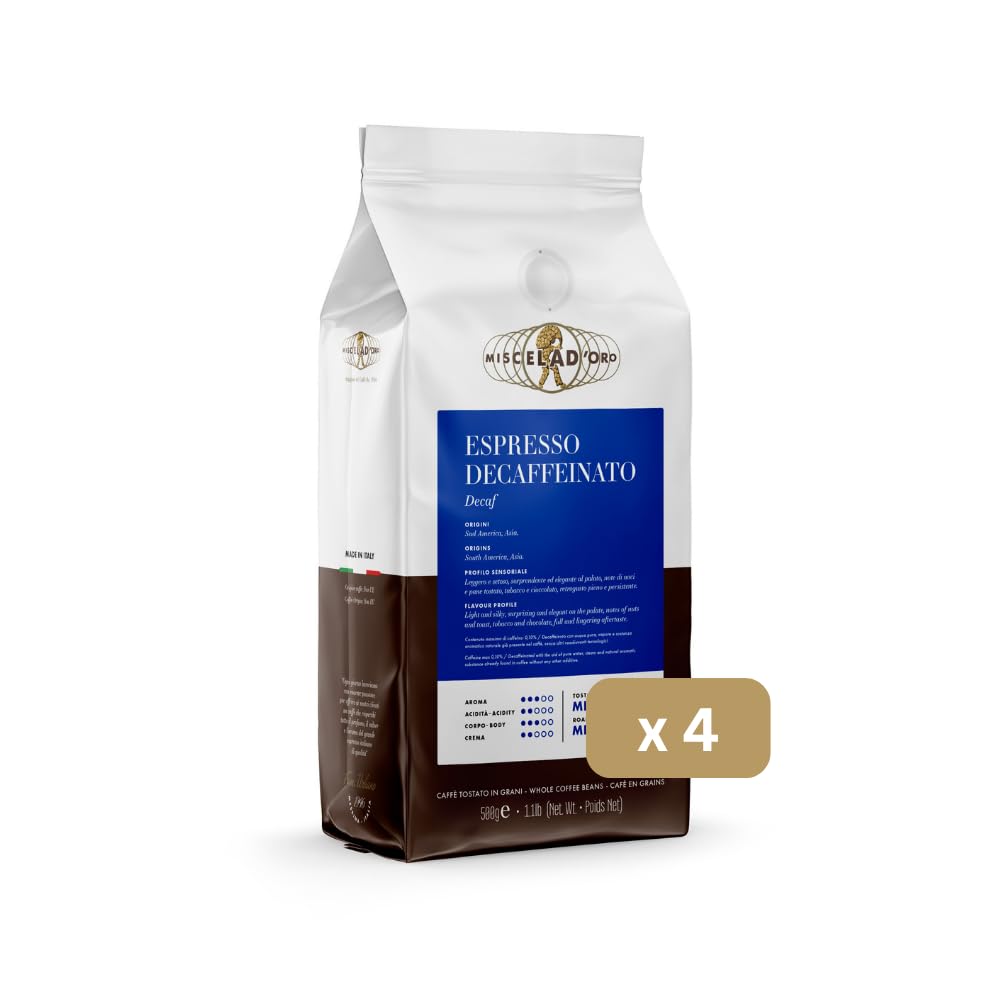Miscela d'Oro Espresso Ziarna bezkofeinowa - opakowanie 500g